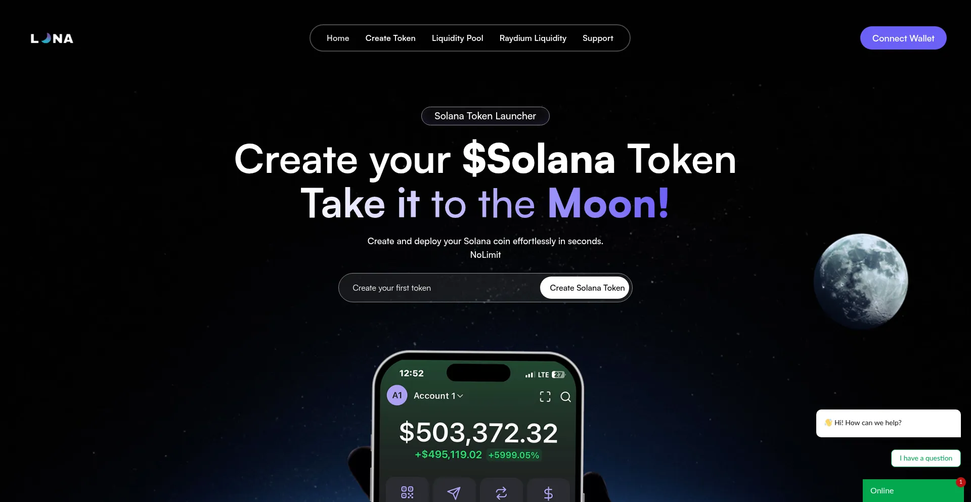 Lunatokens-creator.com
