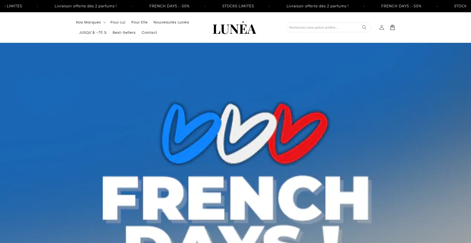 Luneaparfums.com Screenshot