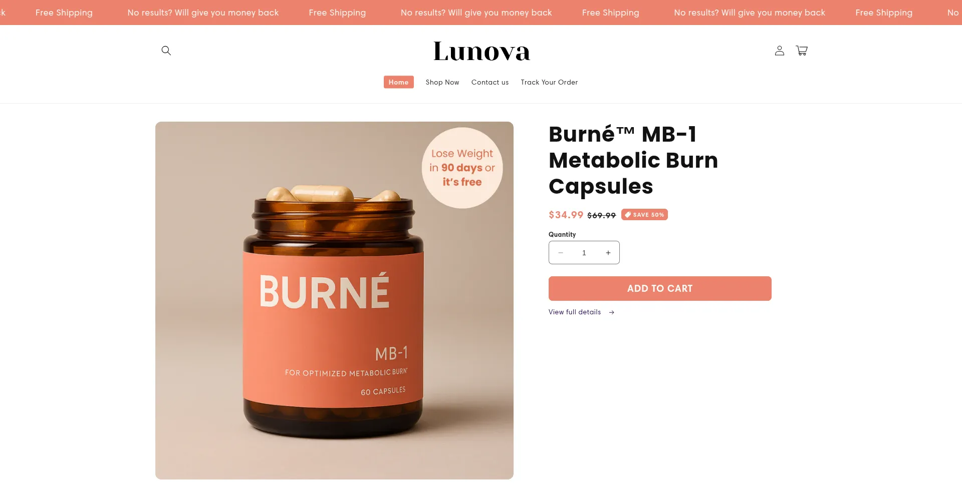 Website screenshot of Lunovatry.com