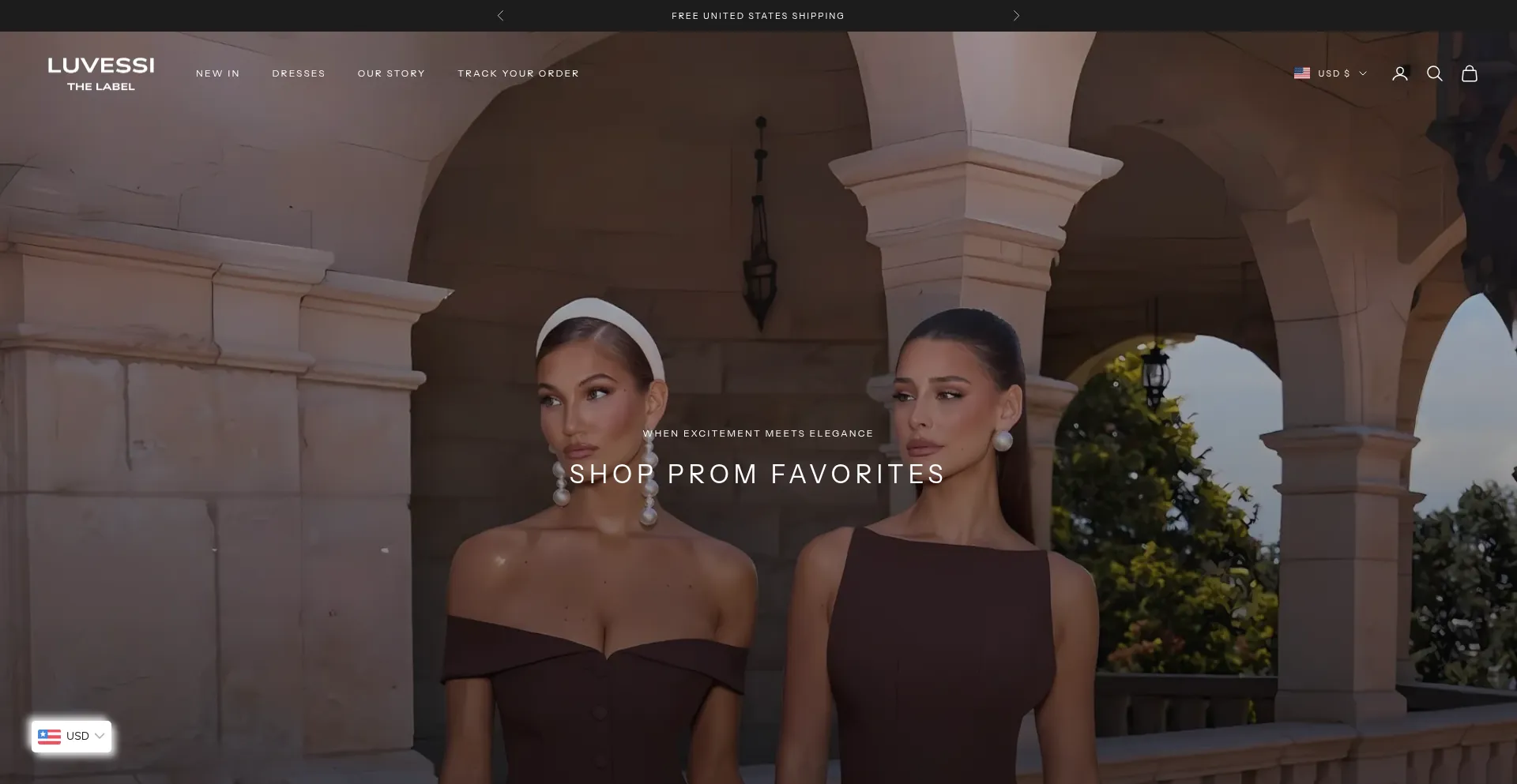 Website screenshot of Luvessi.com
