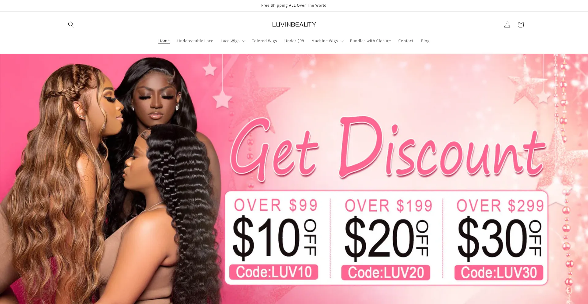 Luvinbeauty.com Screenshot