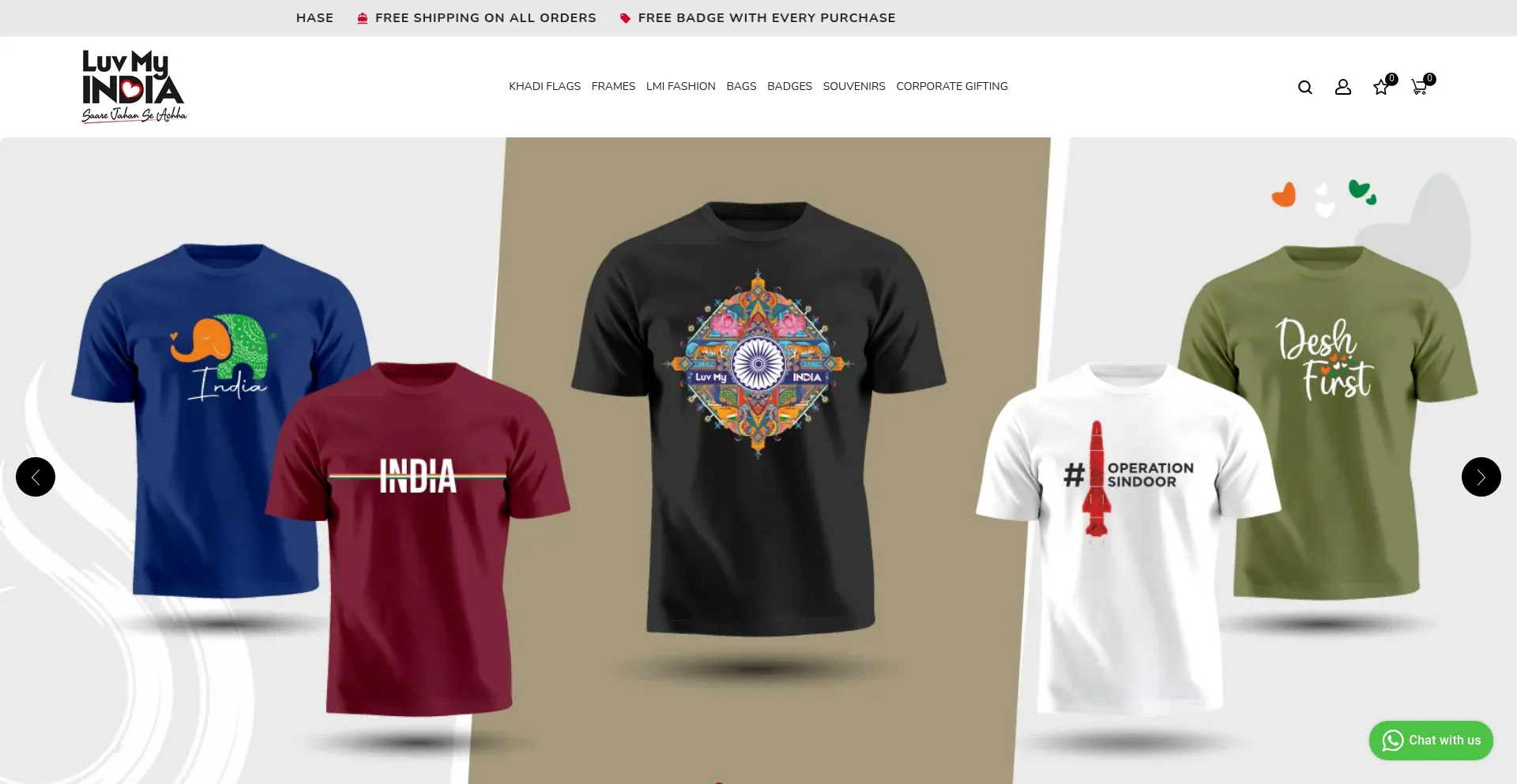 Website screenshot of Luvmyindia.com