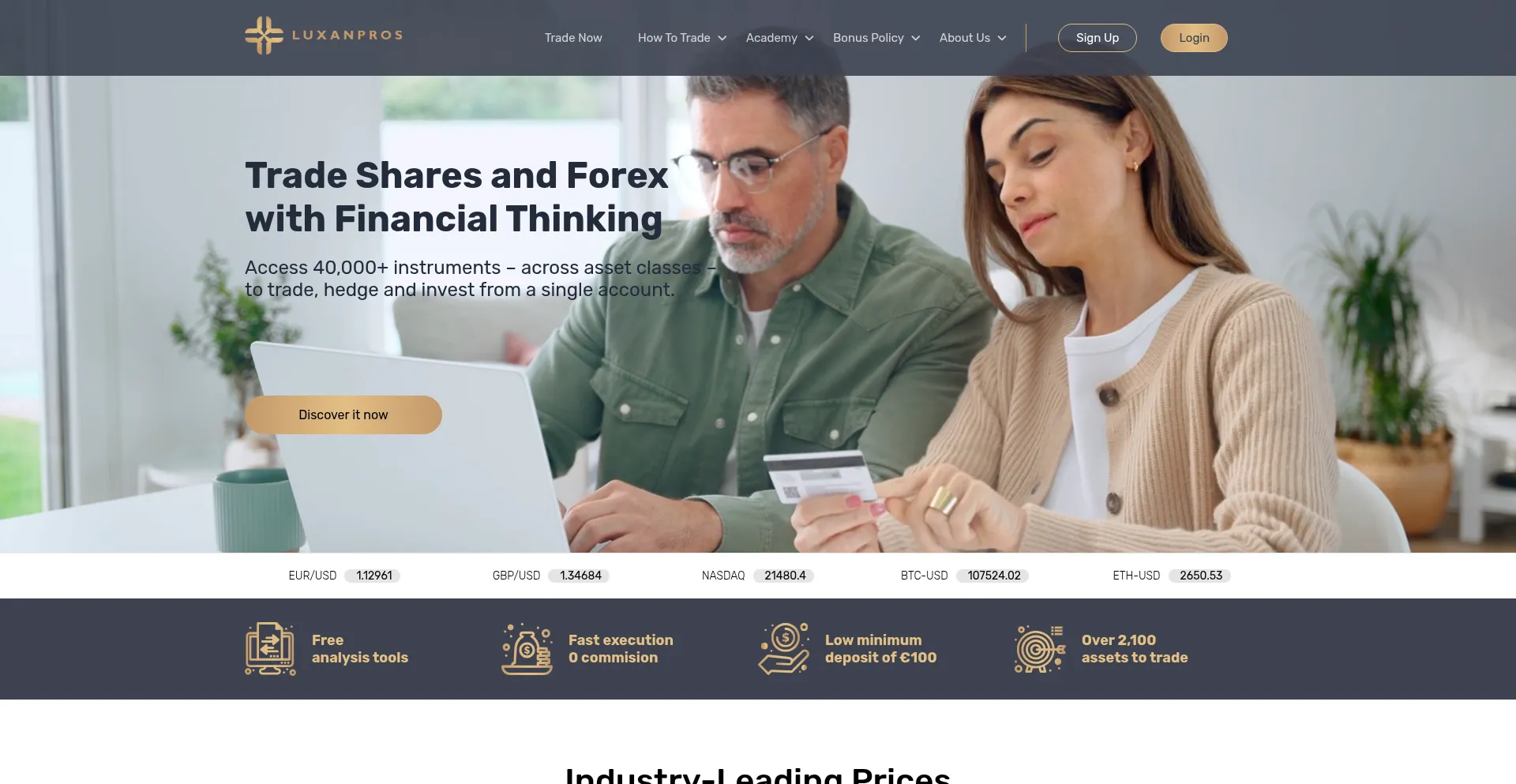 Website screenshot of Luxanpros.pro