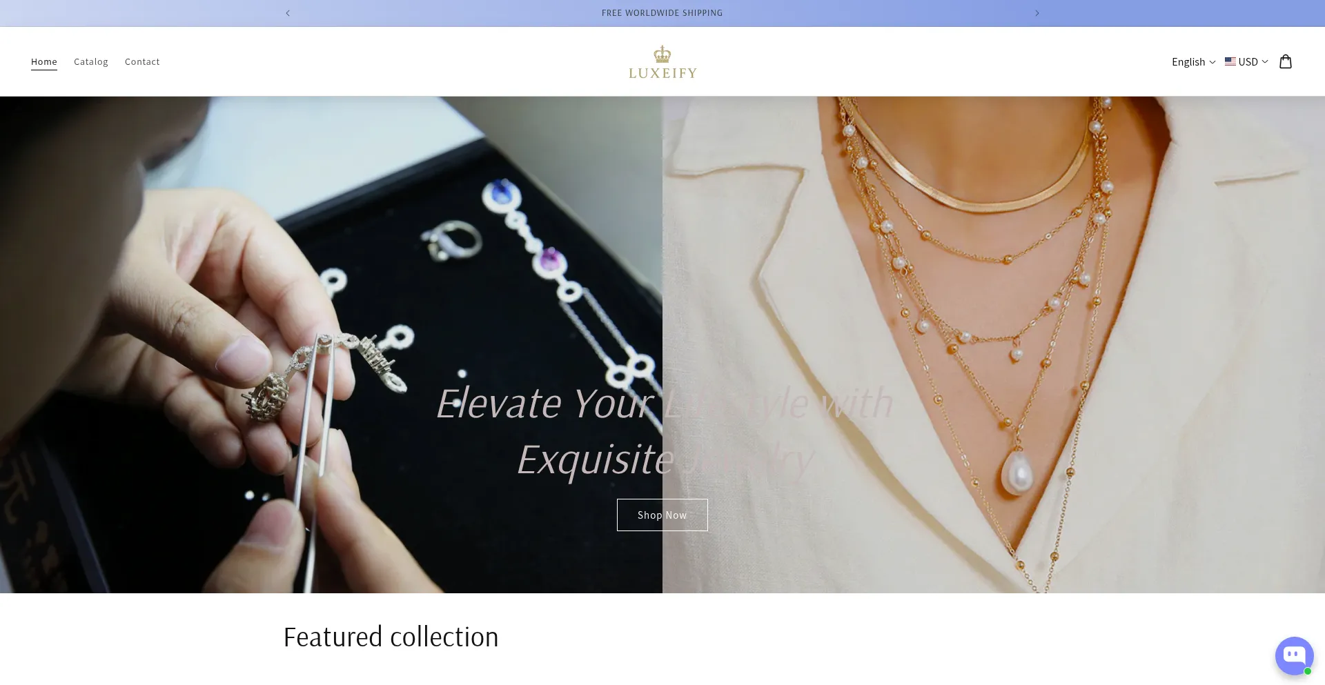 Website screenshot of Luxeifyme.com