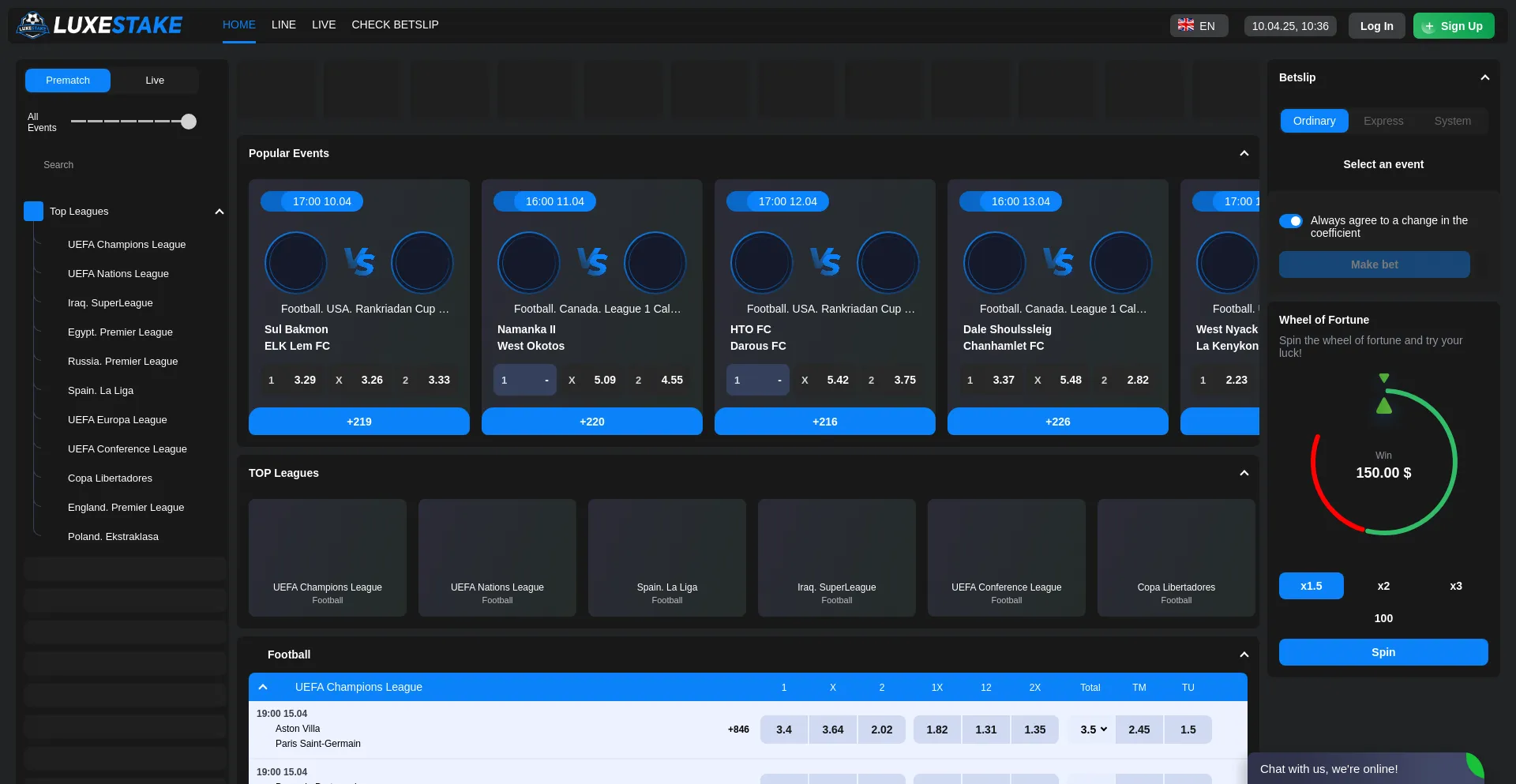 Website screenshot of Luxestake.com