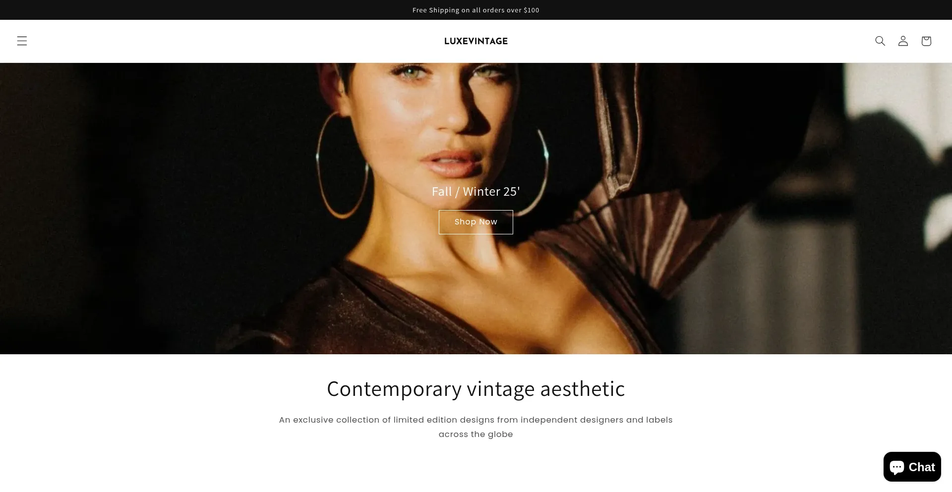 Luxevintage.co Screenshot