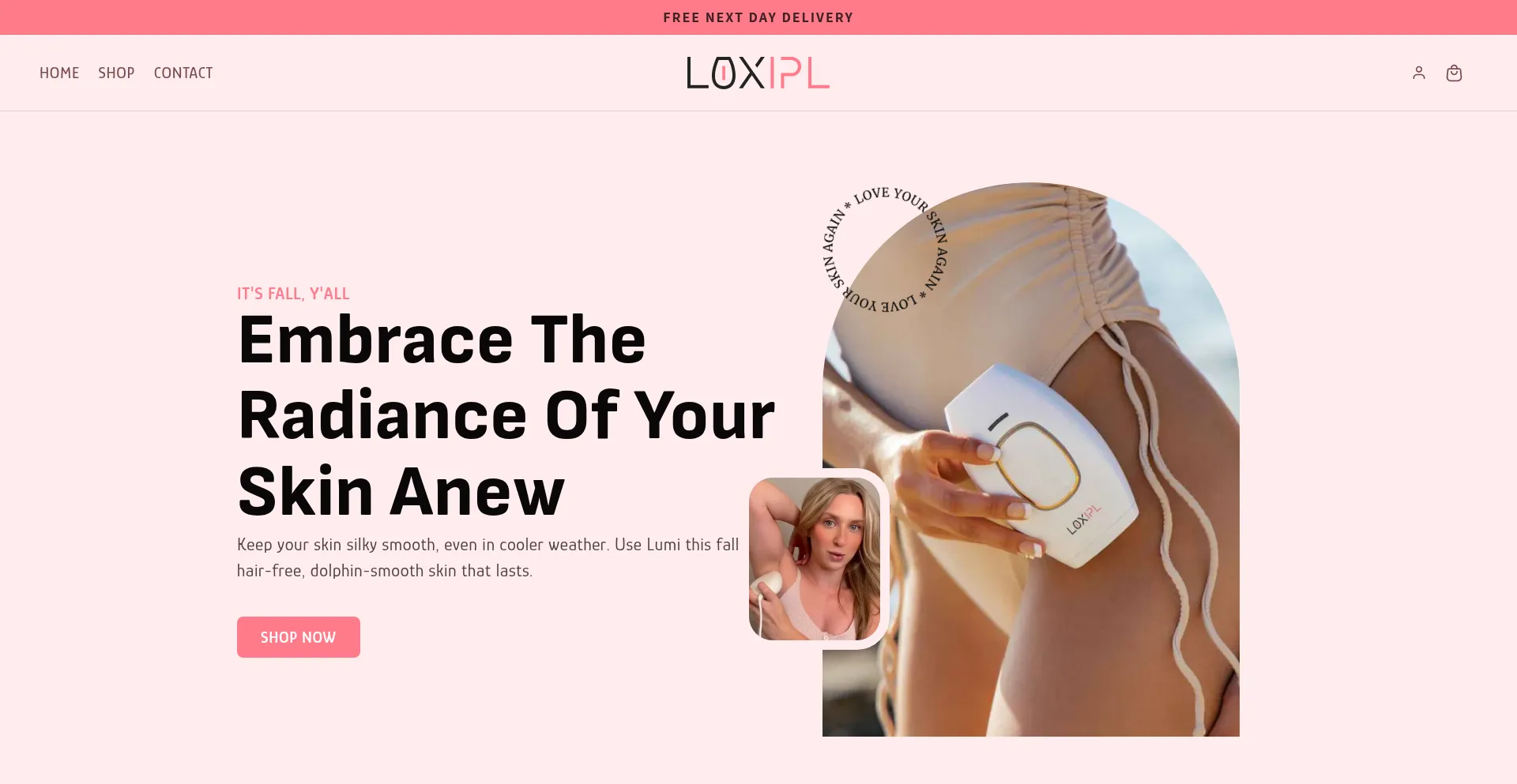 Website screenshot of Luxipl.co.uk