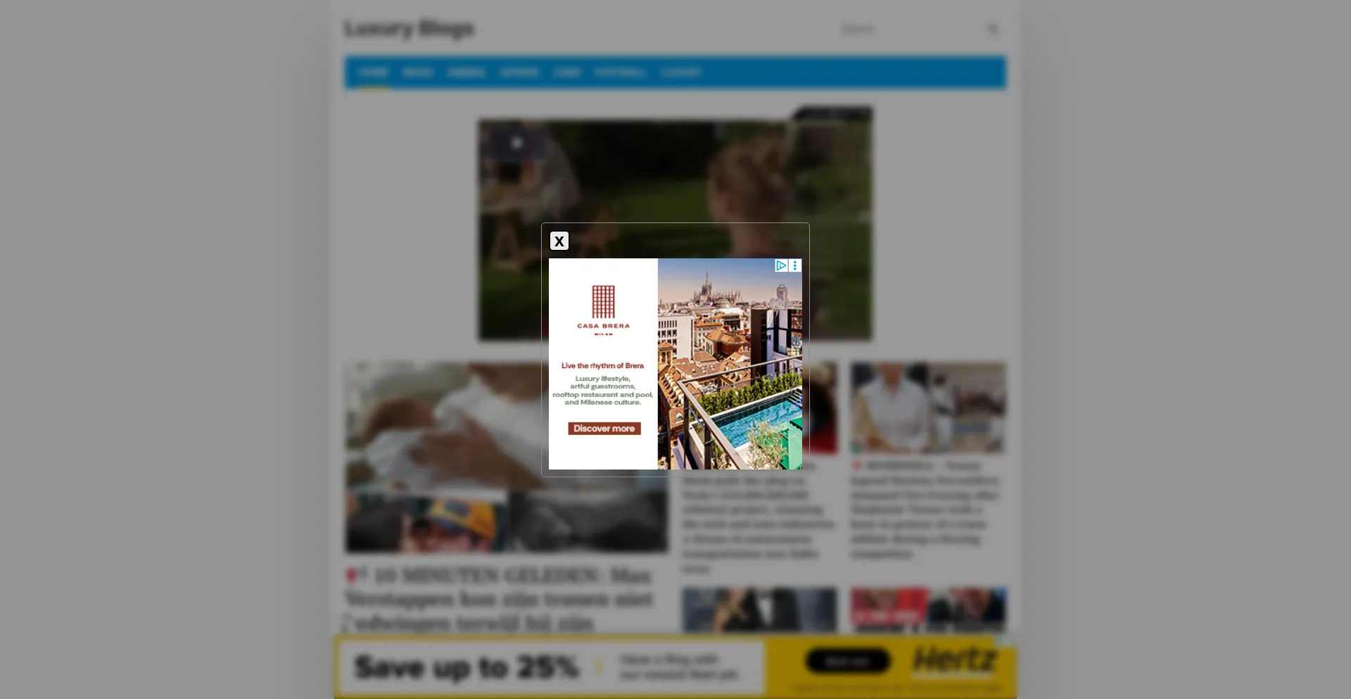Website screenshot of Luxs.carmagazine.tv
