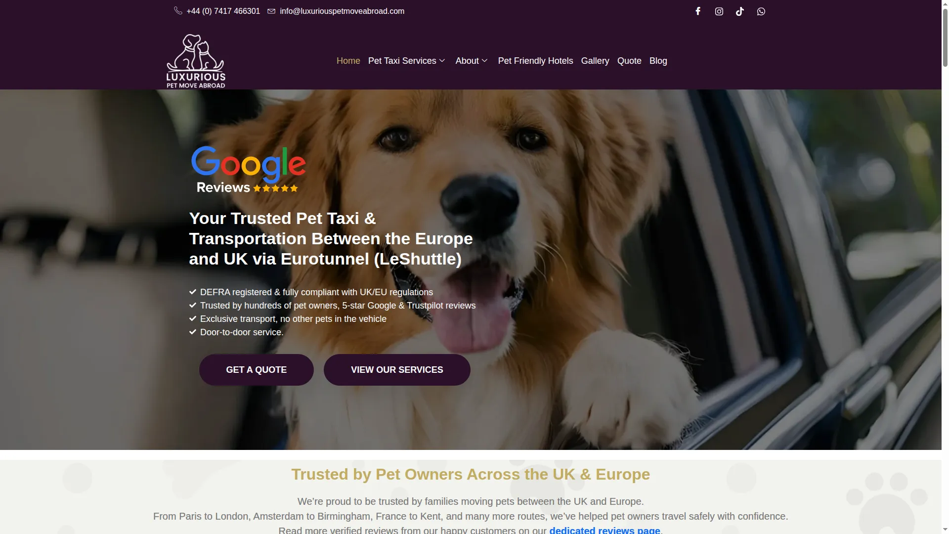Luxuriouspetmoveabroad.com