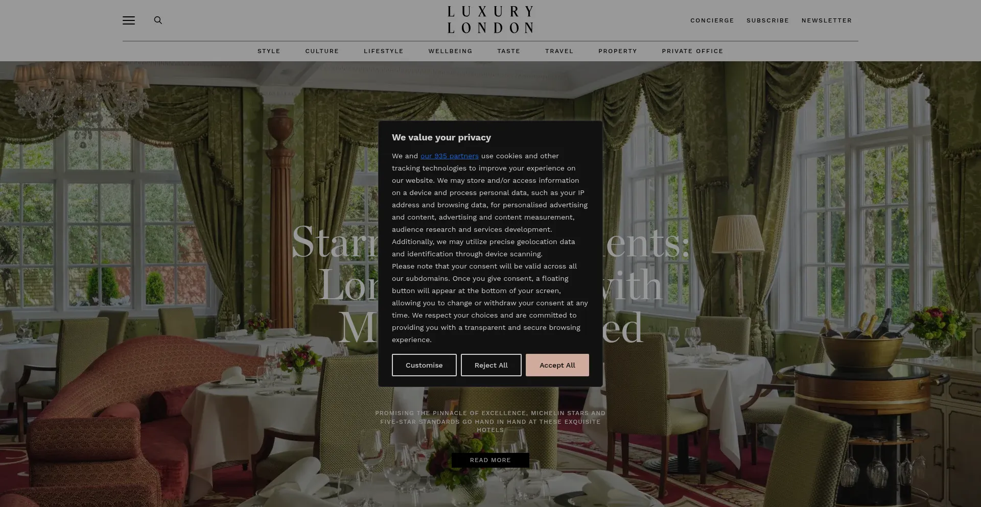 Luxurylondon.co.uk Screenshot