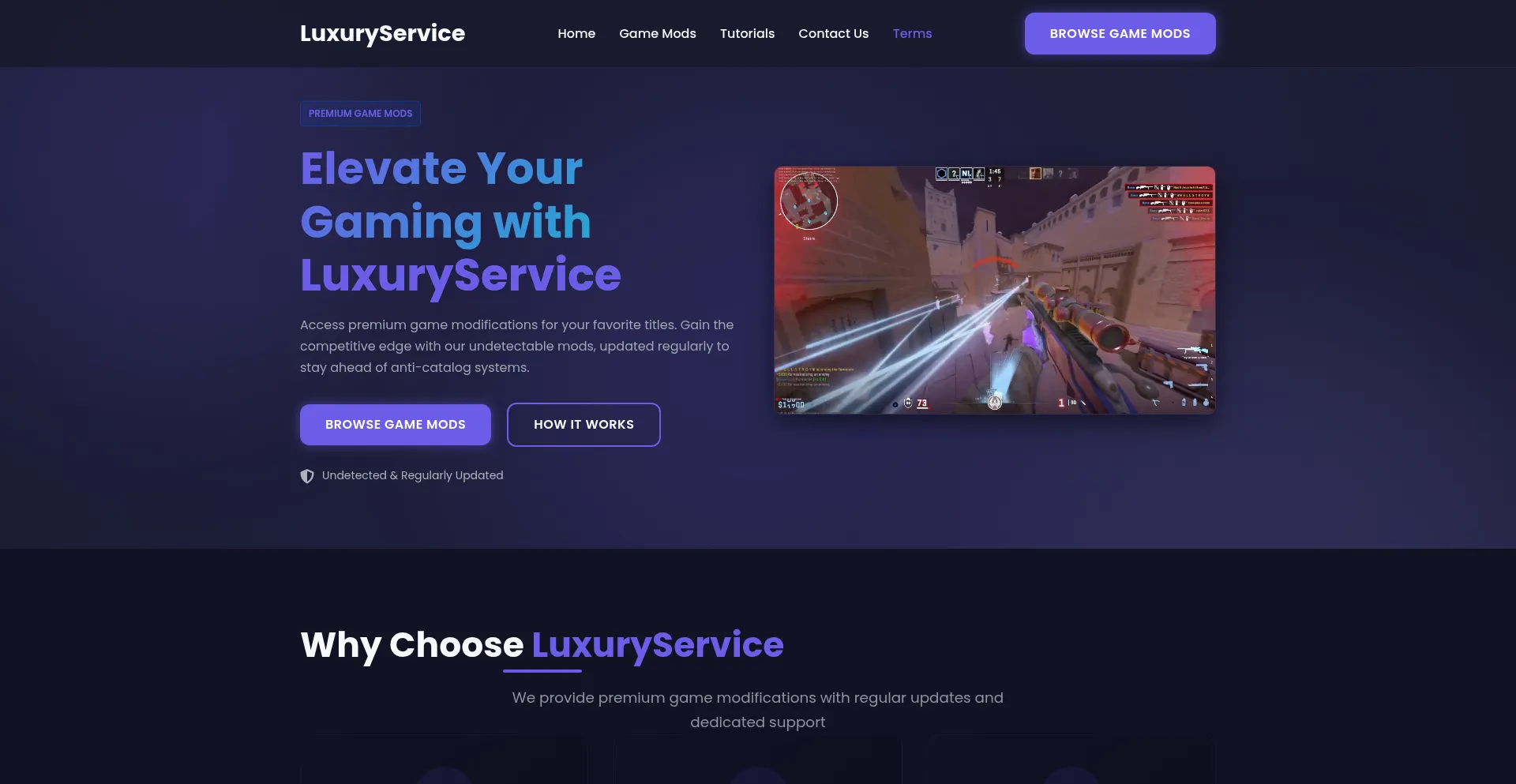 Luxuryservices.live Screenshot