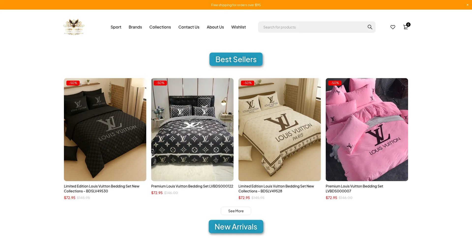 Website screenshot of Luxworldus.org