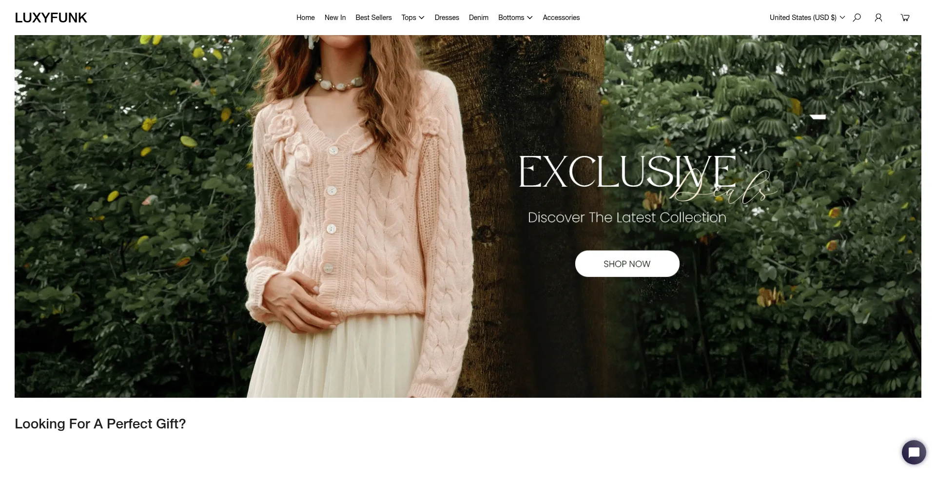 Website screenshot of Luxyfunk.com
