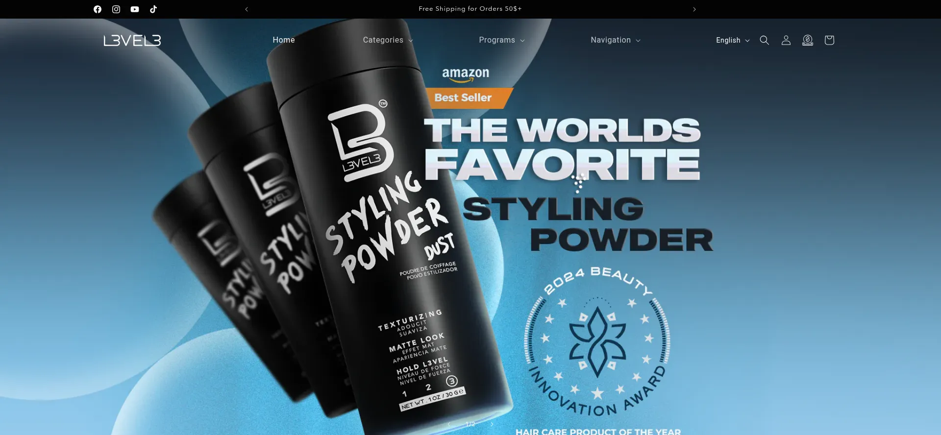 Website screenshot of Lv3.com
