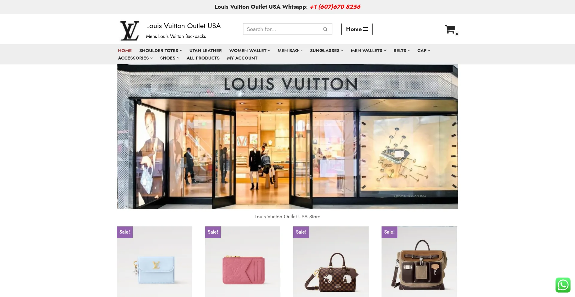 Website screenshot of Lvoutletusa.com