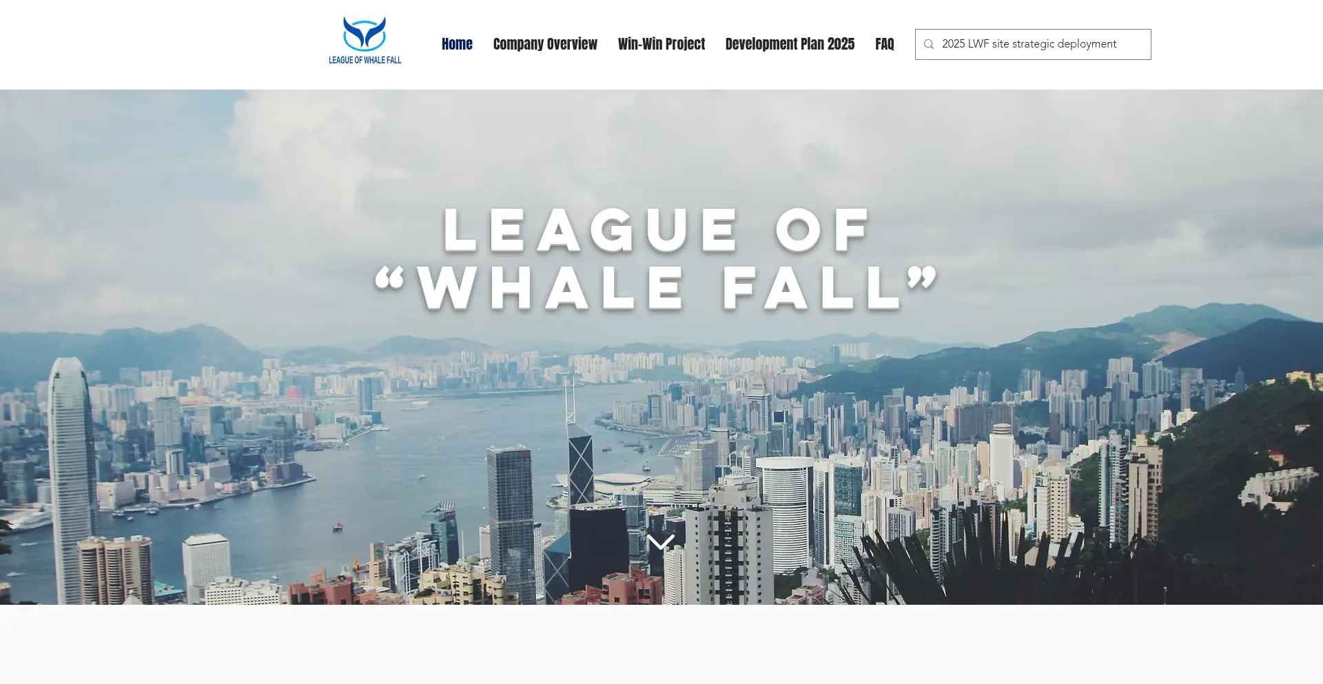 Website screenshot of Lwhalefall.com