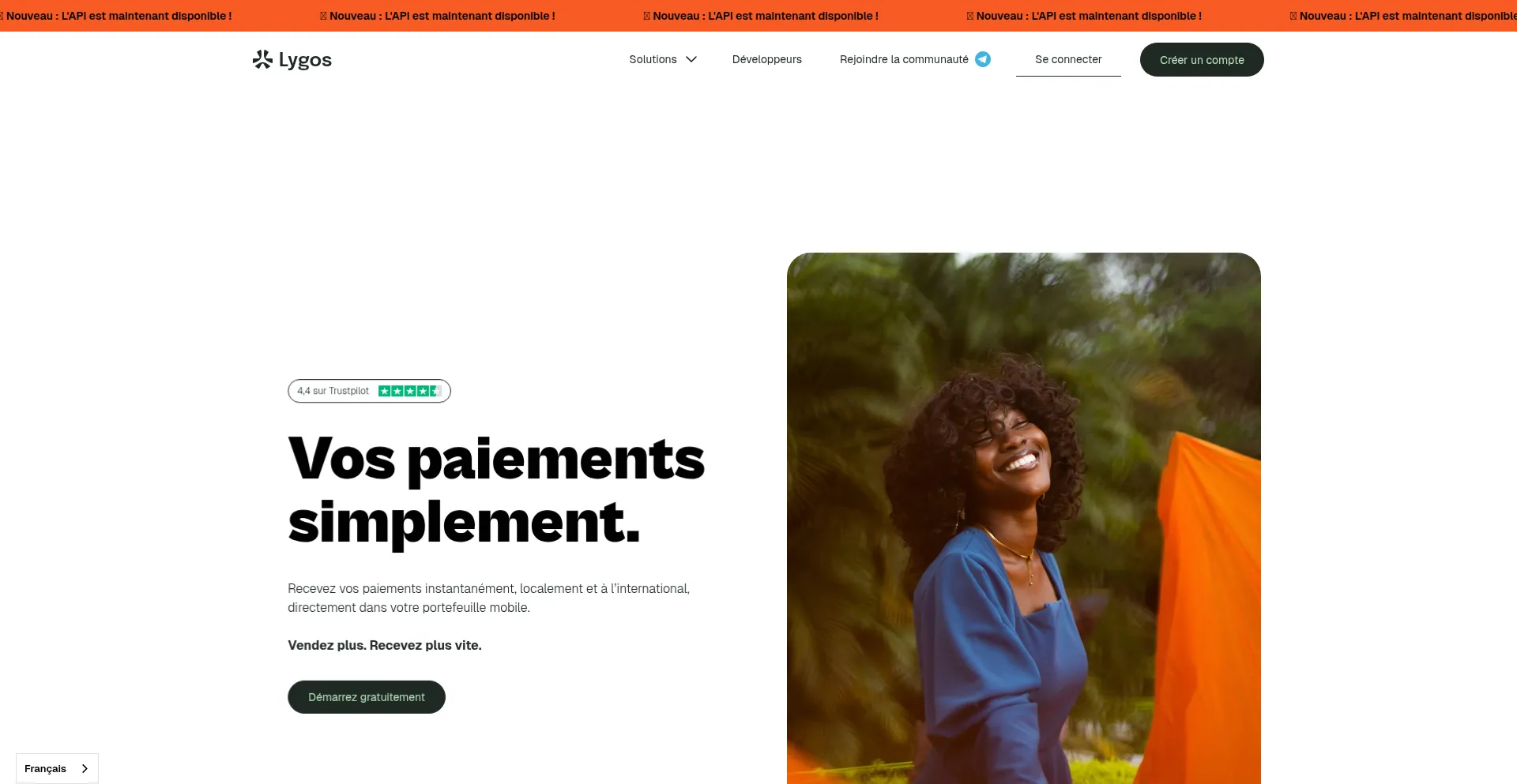 Website screenshot of Lygosapp.com