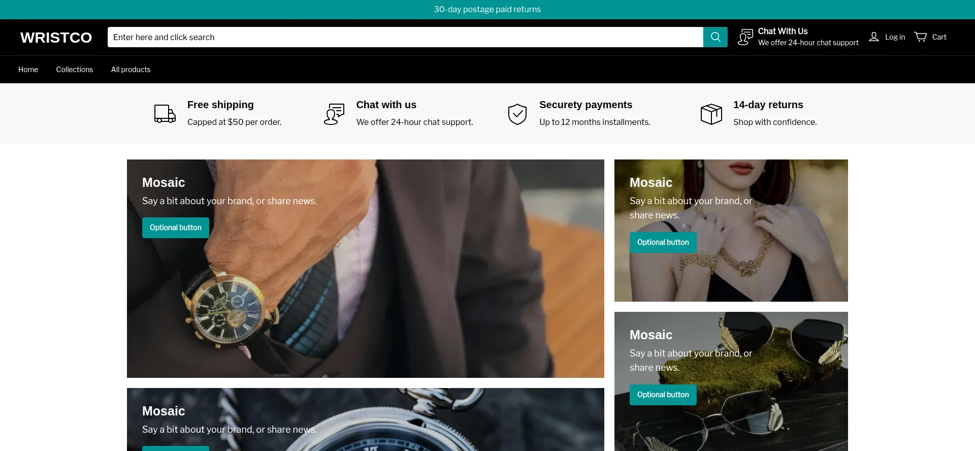Website screenshot of Lyka.shop