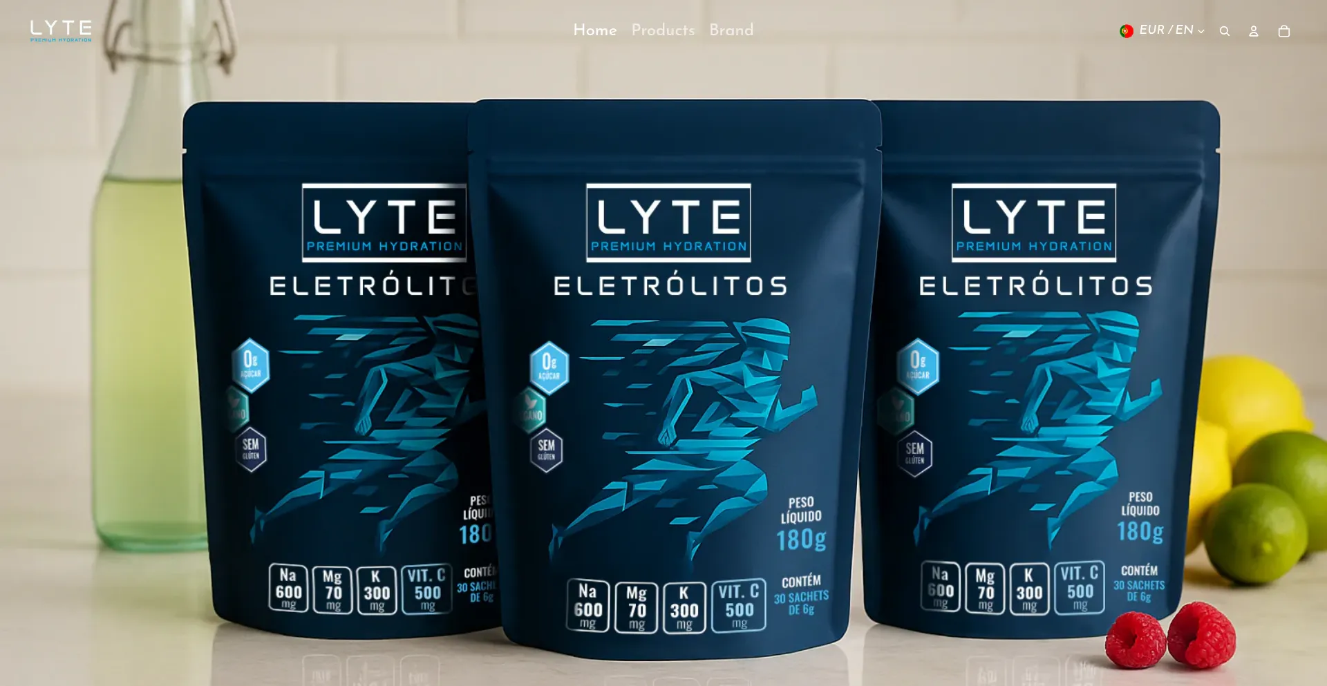 Website screenshot of Lytesupplements.com