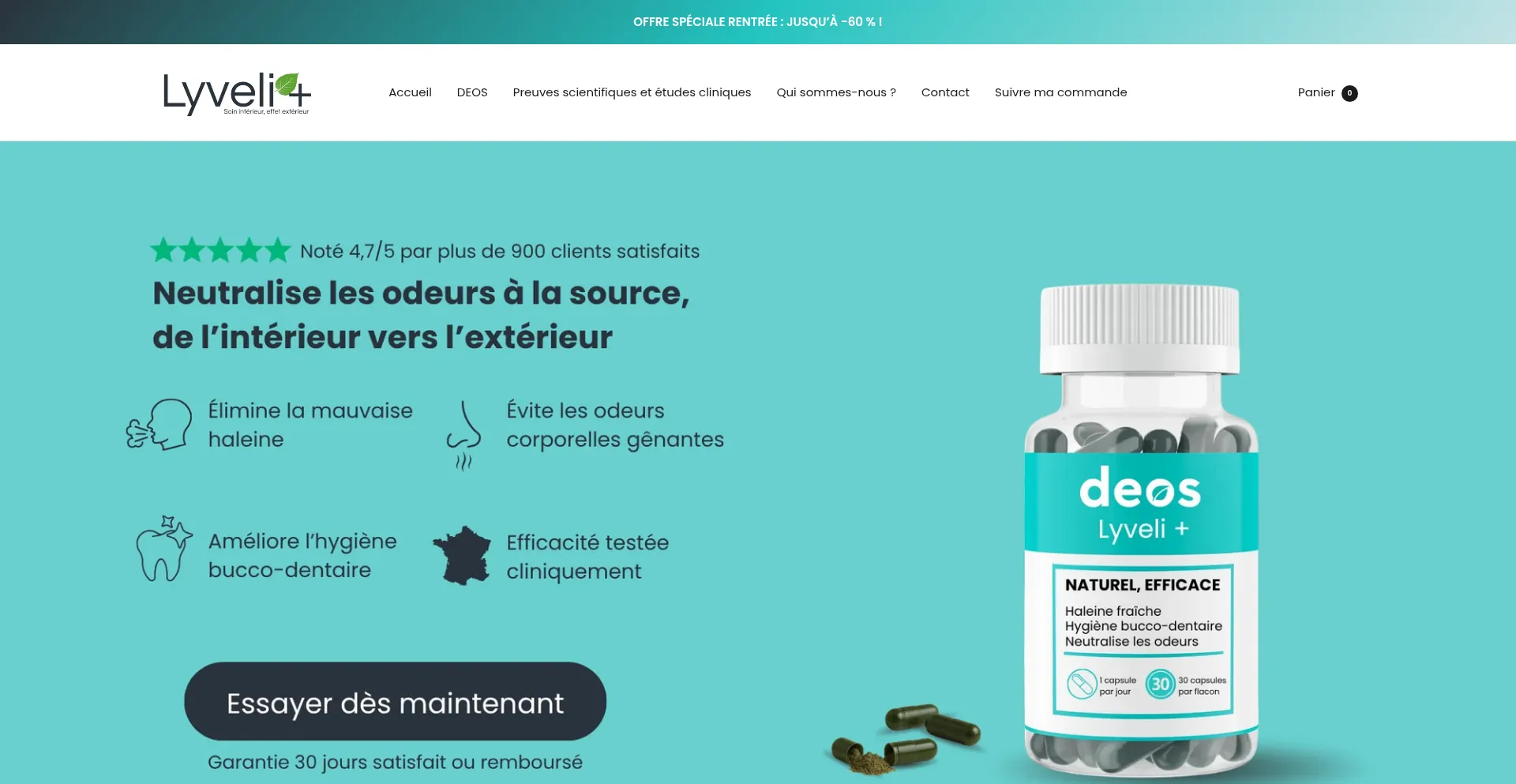 Website screenshot of Lyveli.com