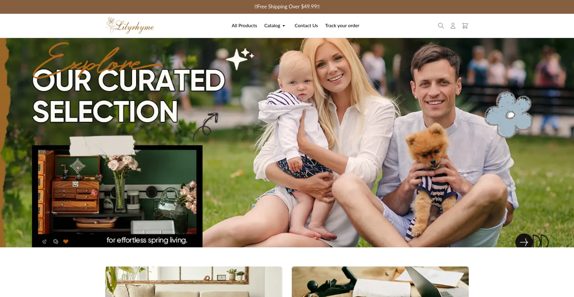 Website screenshot of M.lilyrhyme.com