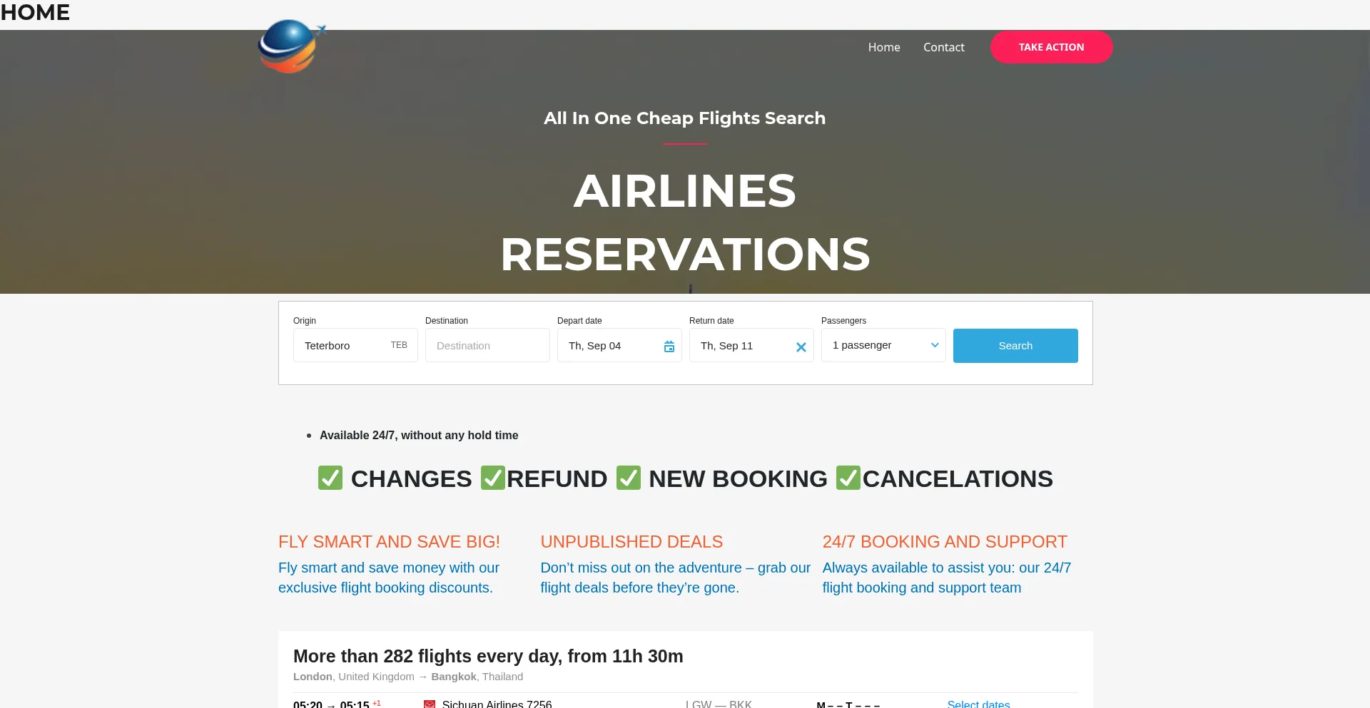 Website screenshot of M.maxfaredeals.com