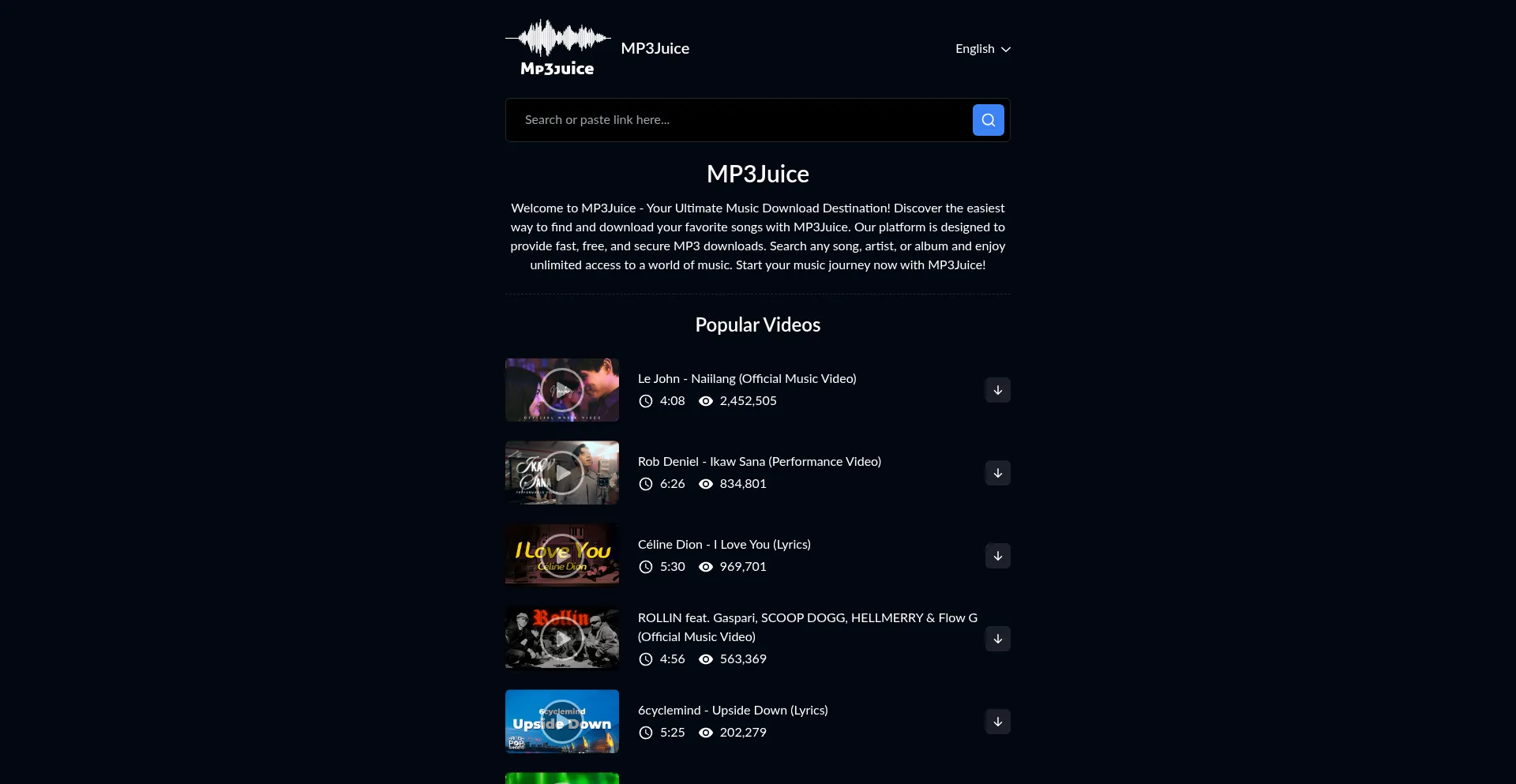 M.mp3juice.win Screenshot
