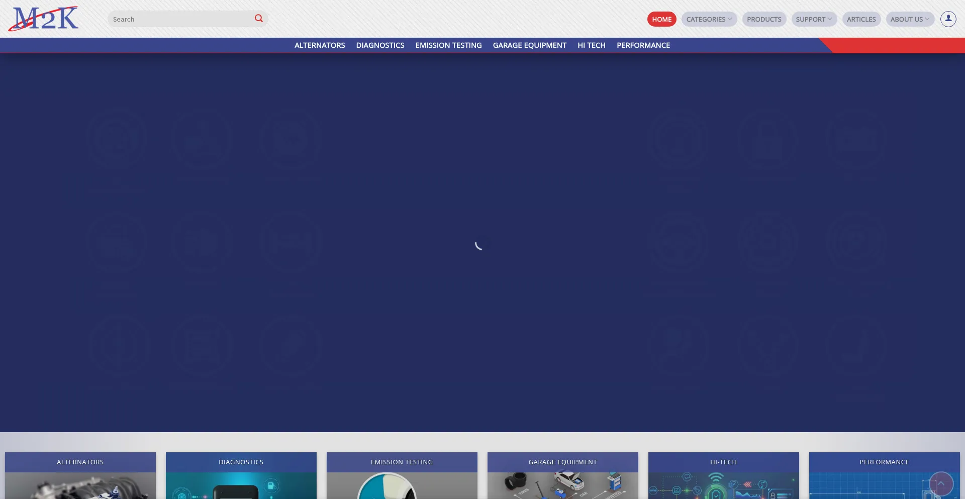 Website screenshot of M2kinc.com
