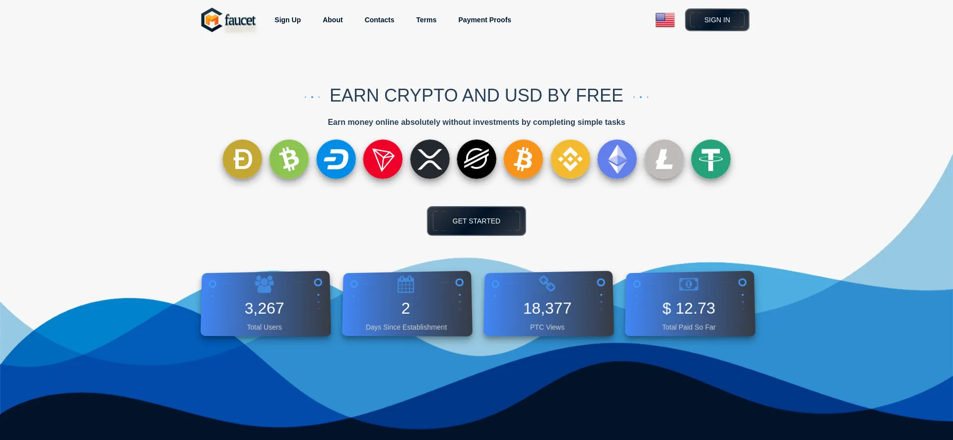 Website screenshot of M-faucet.com