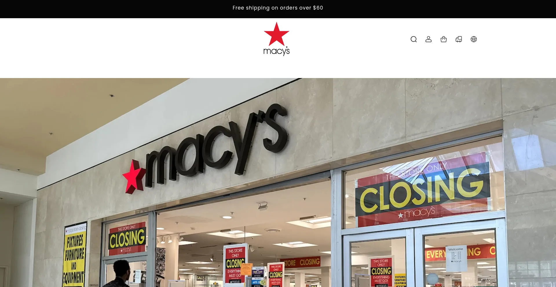 Website screenshot of Macysplus.com