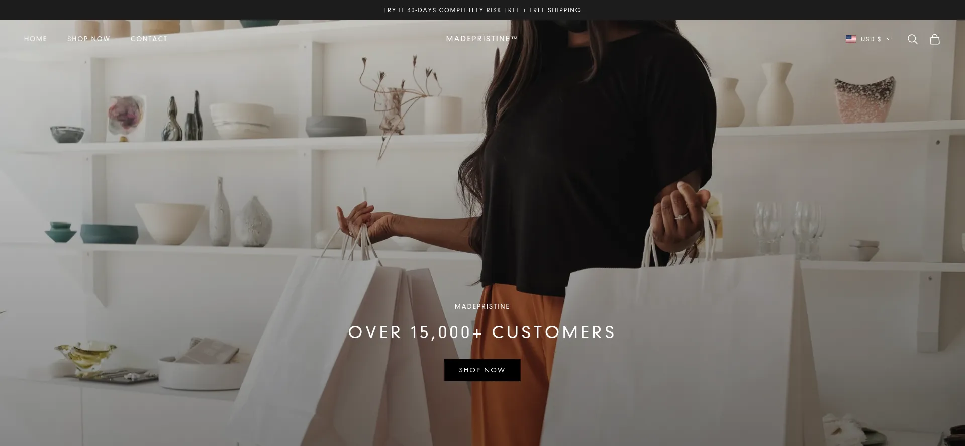 Madepristine.com Screenshot