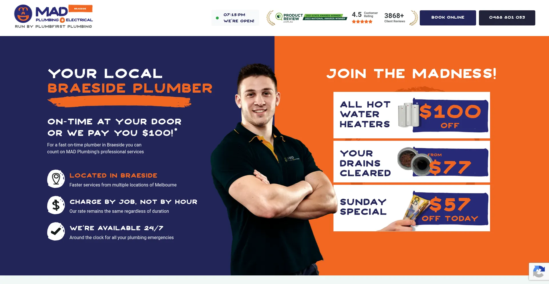 Madplumbingandelectricalbraeside.com.au