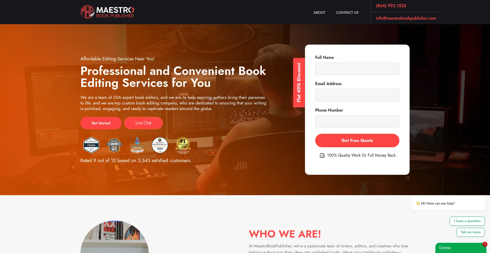 Maestrobookpublisher.com Screenshot