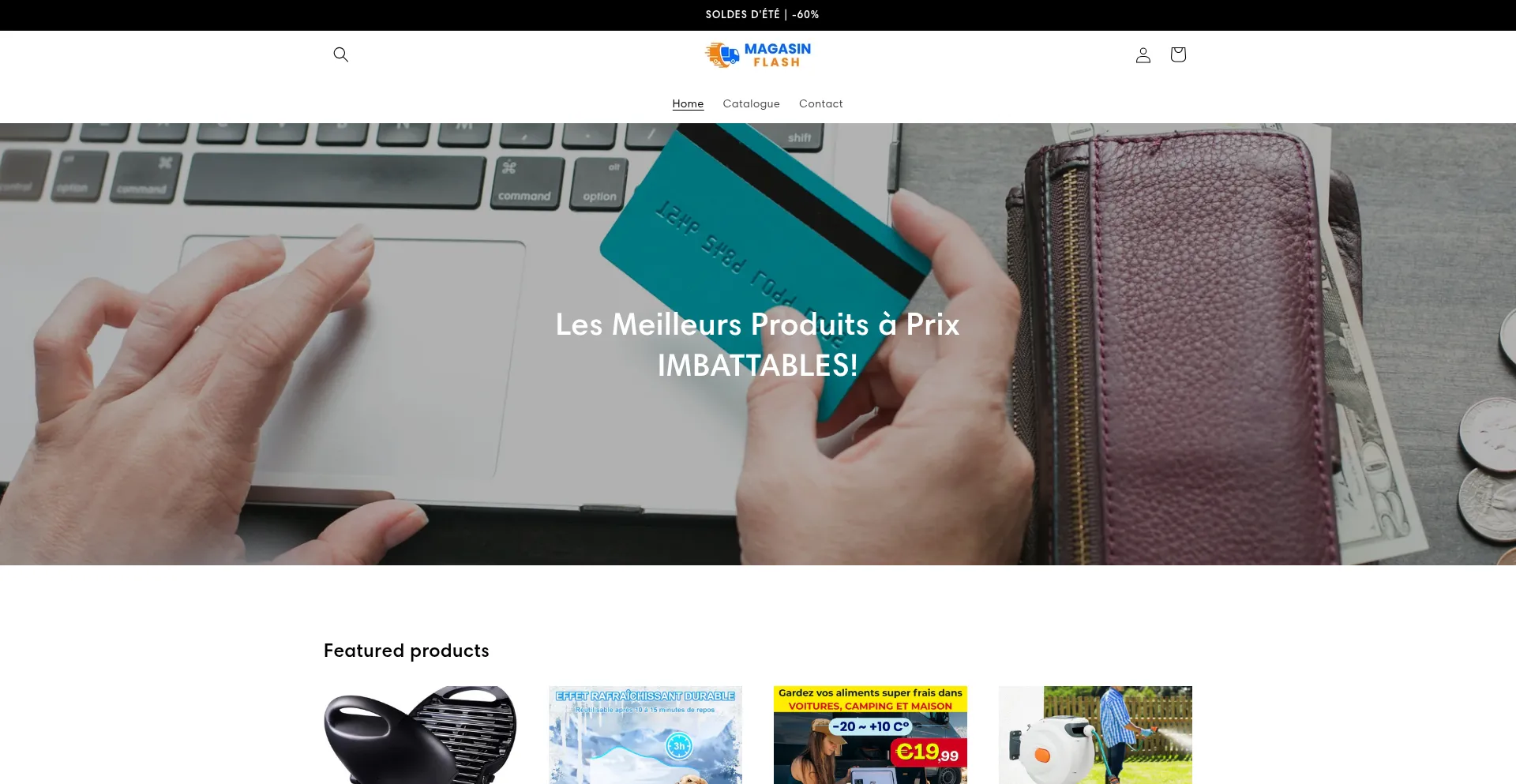 Website screenshot of Magasinflash.com