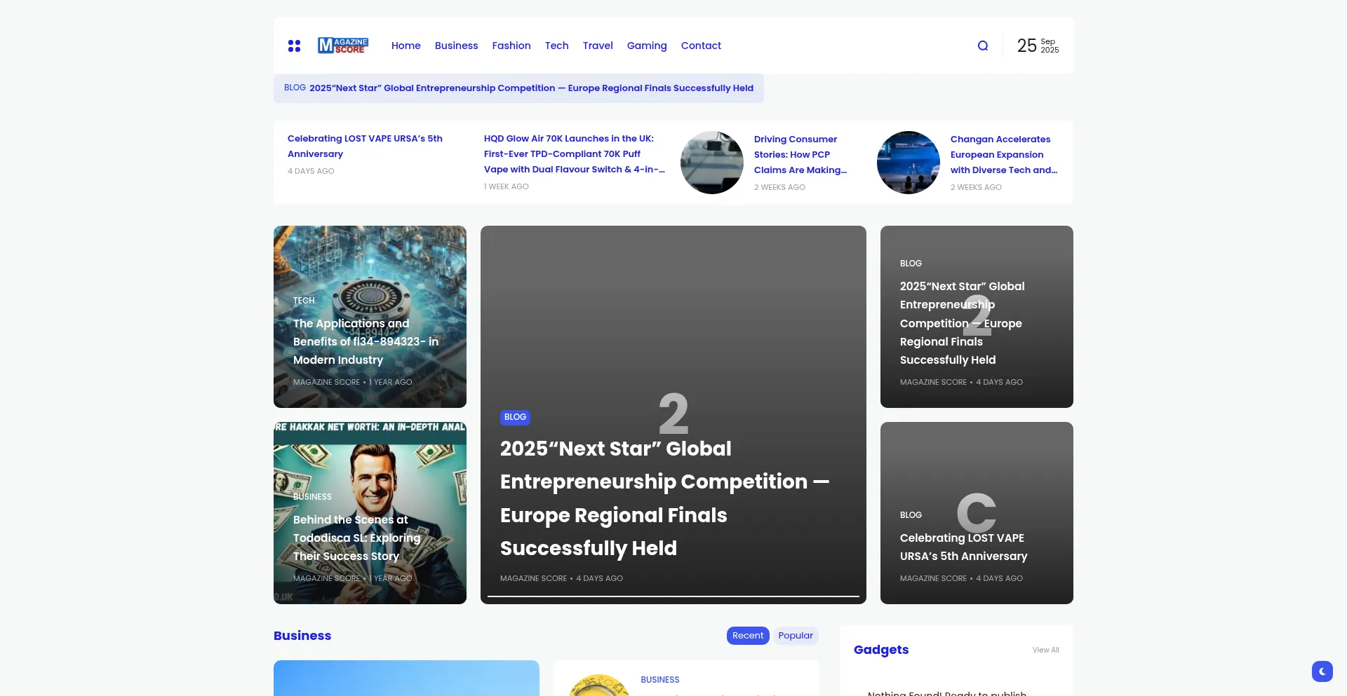 Magazinescore.co.uk Screenshot