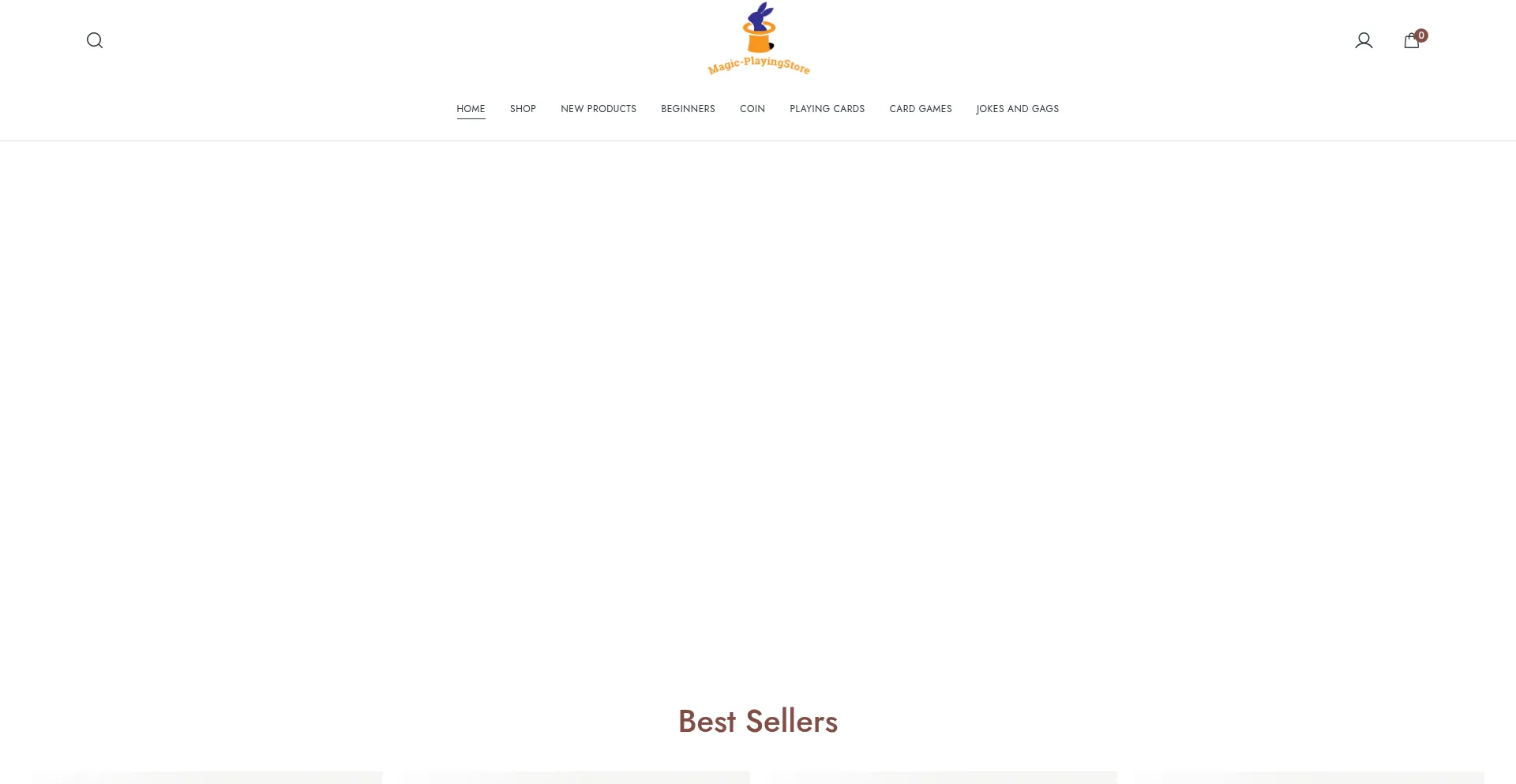 Website screenshot of Magic-playingstore.com