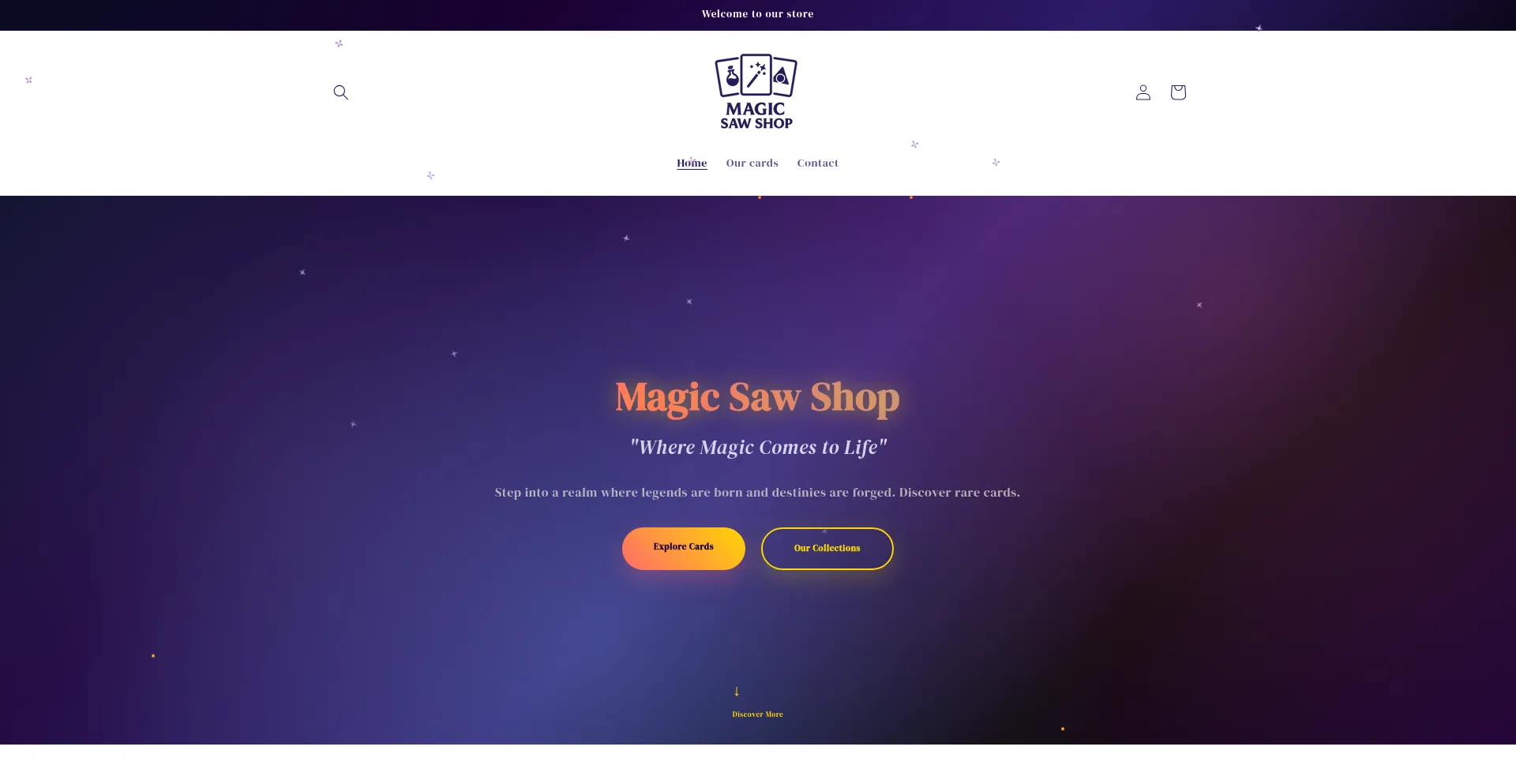 Magicsawshop.com Screenshot