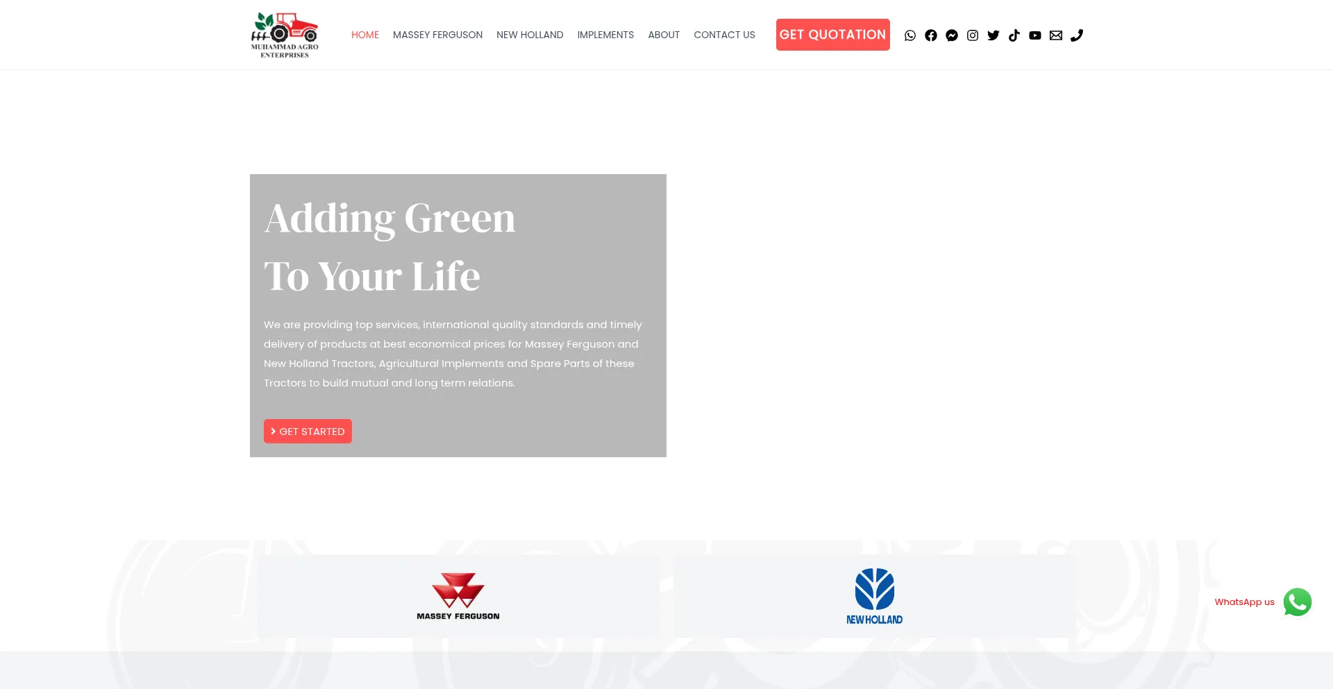 Website screenshot of Magroenterprises.com