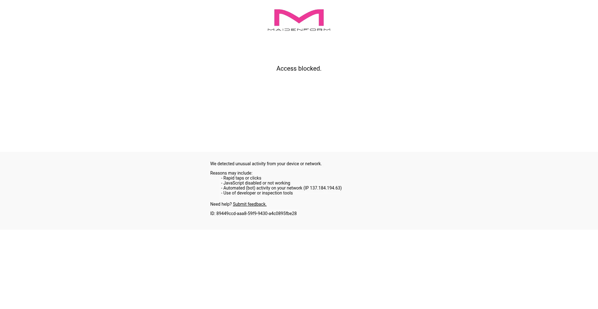 Maidenform.com Screenshot