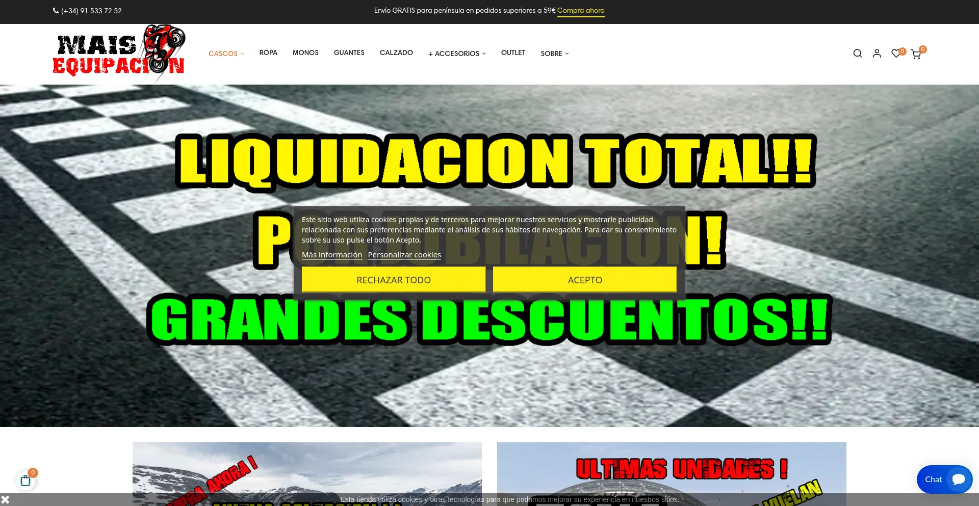 Website screenshot of Maisequipacion.com