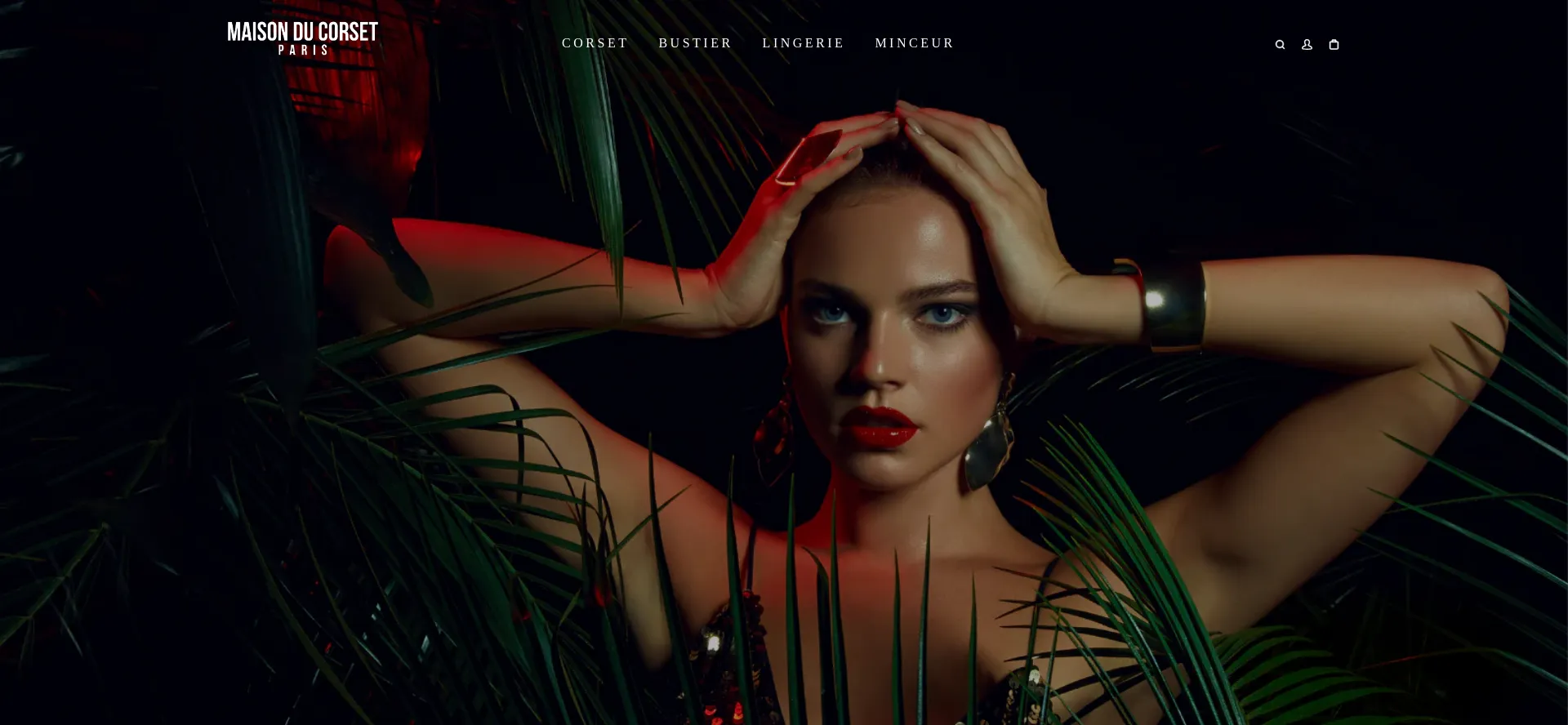 Website screenshot of Maison-du-corset.com