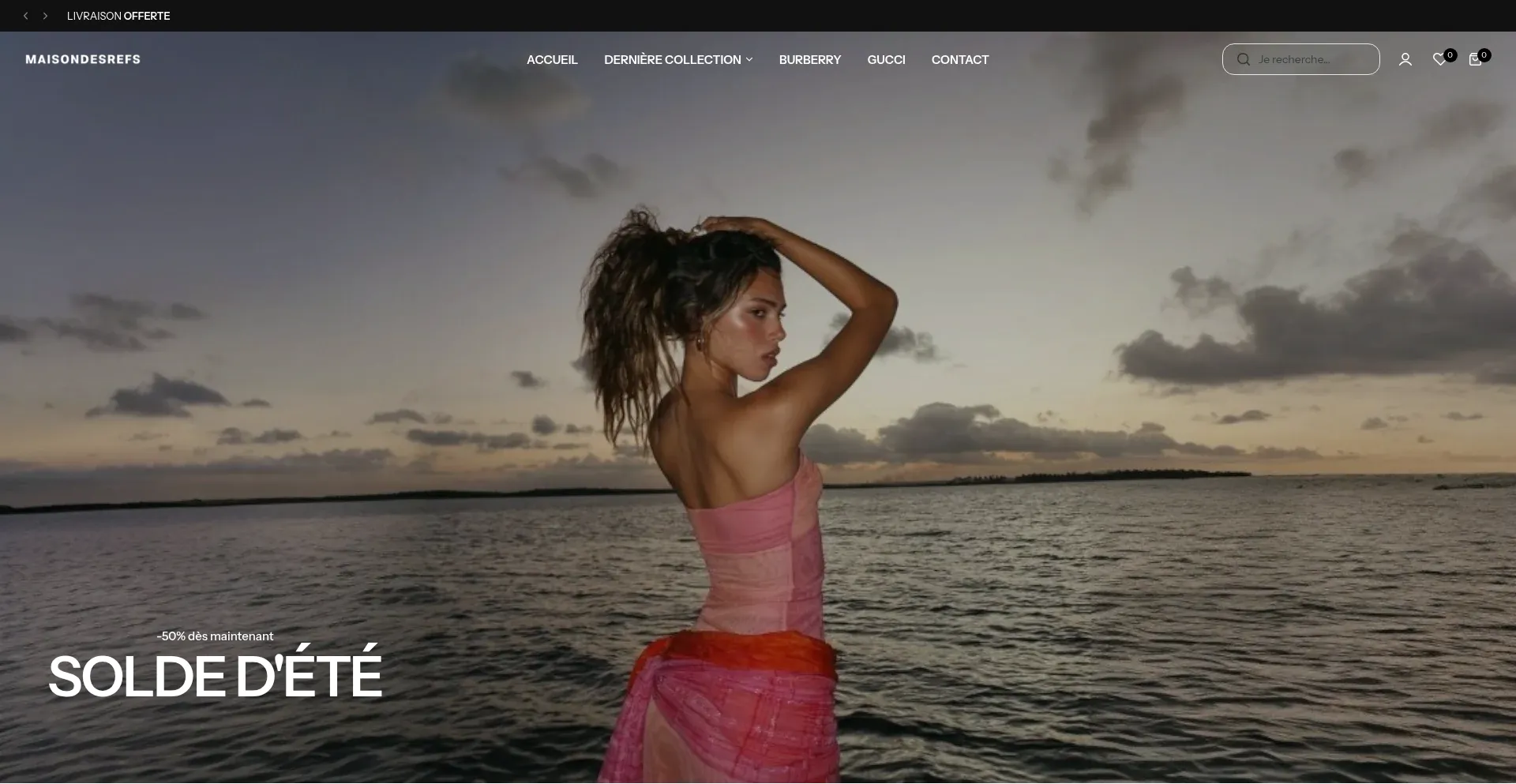 Website screenshot of Maisondesrefs.com