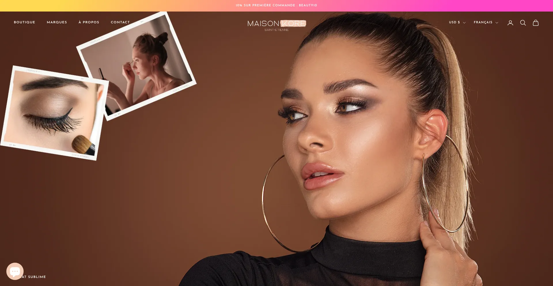 Website screenshot of Maisonkore.com