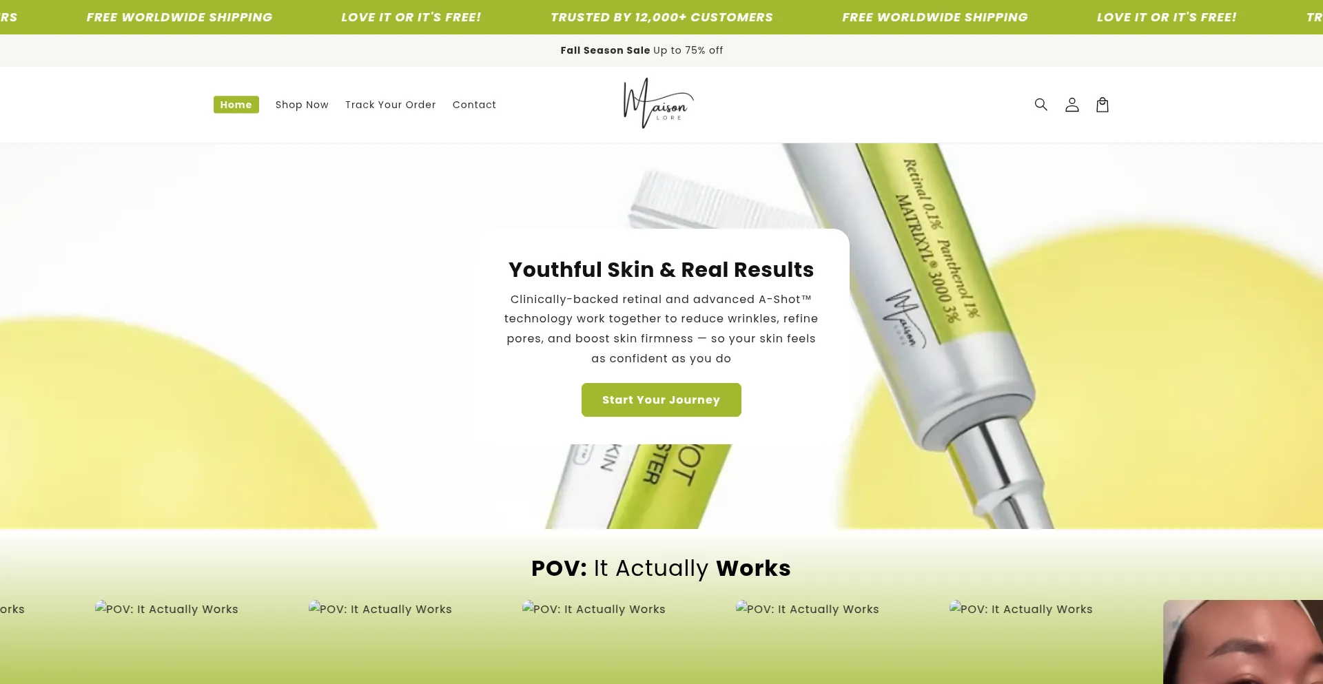 Maisonlore.com Screenshot