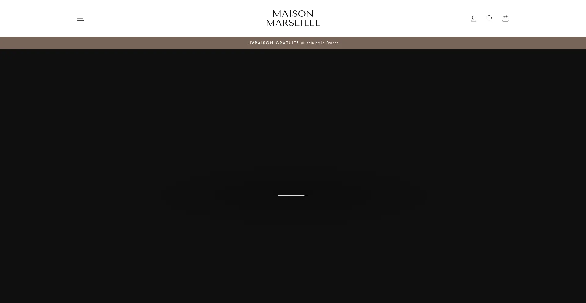 Website screenshot of Maisonmarseille.myshopify.com