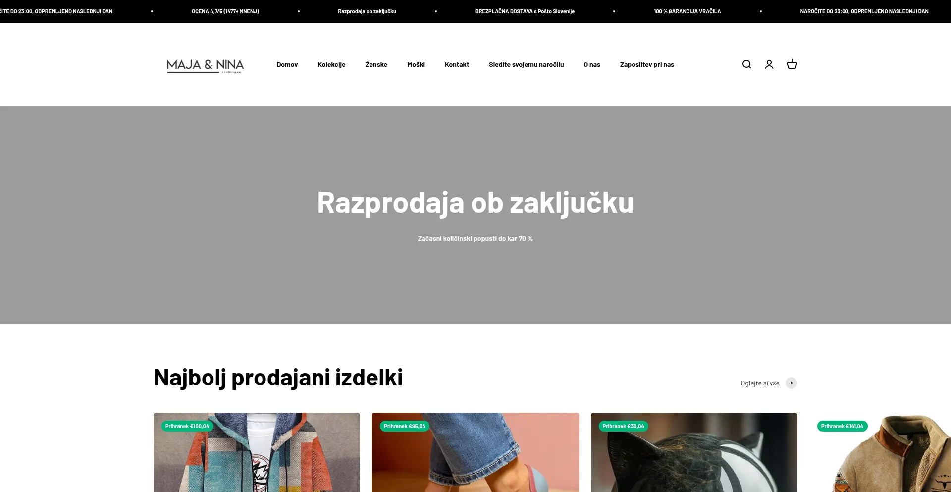 Majaninaljubljana.si Screenshot