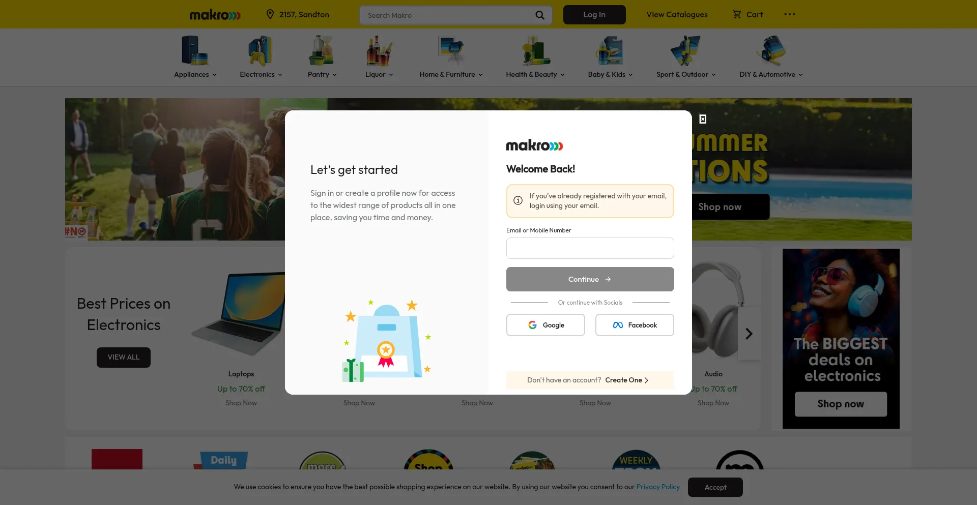 Makro.co.za Screenshot