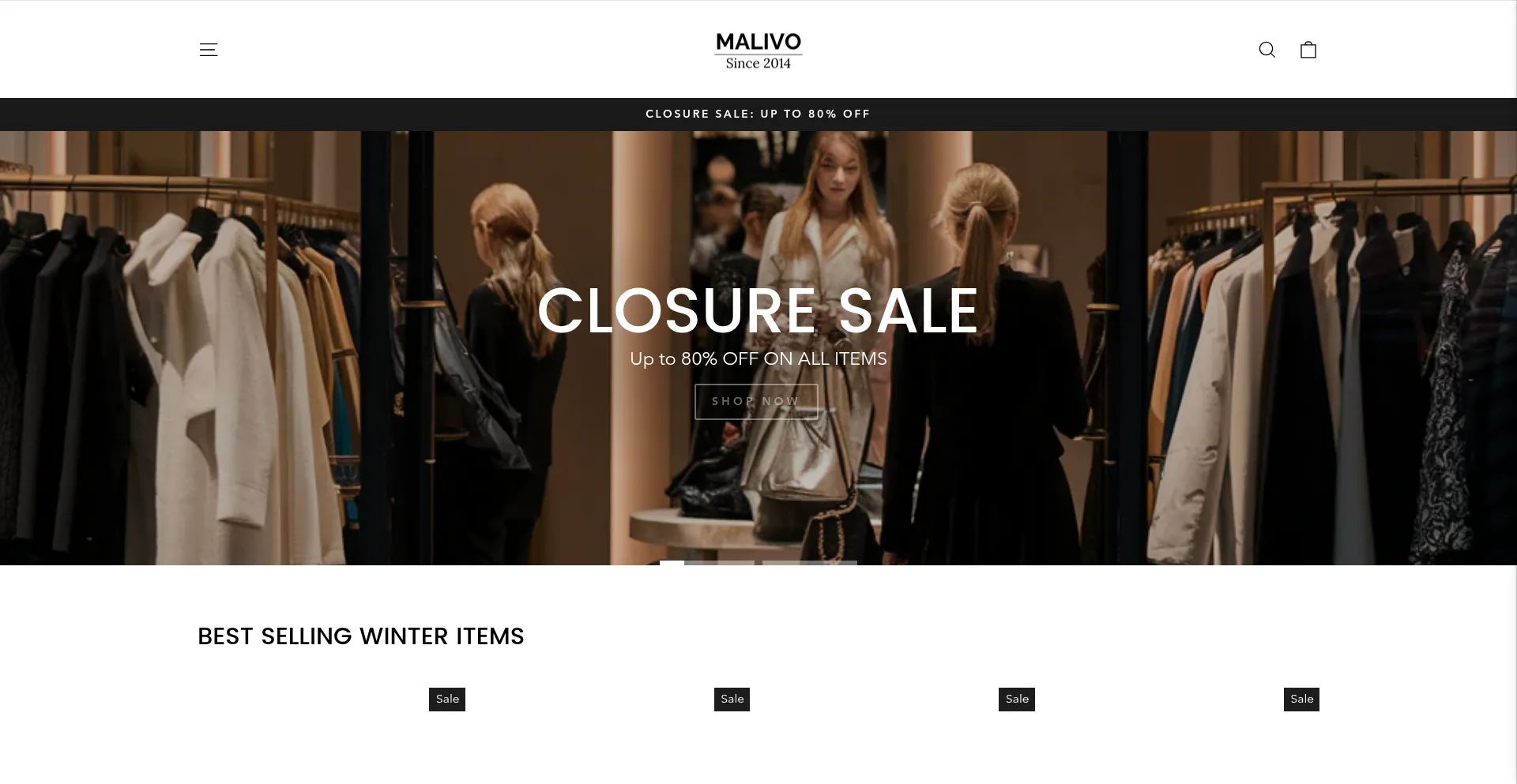 Website screenshot of Malivo-toronto.com