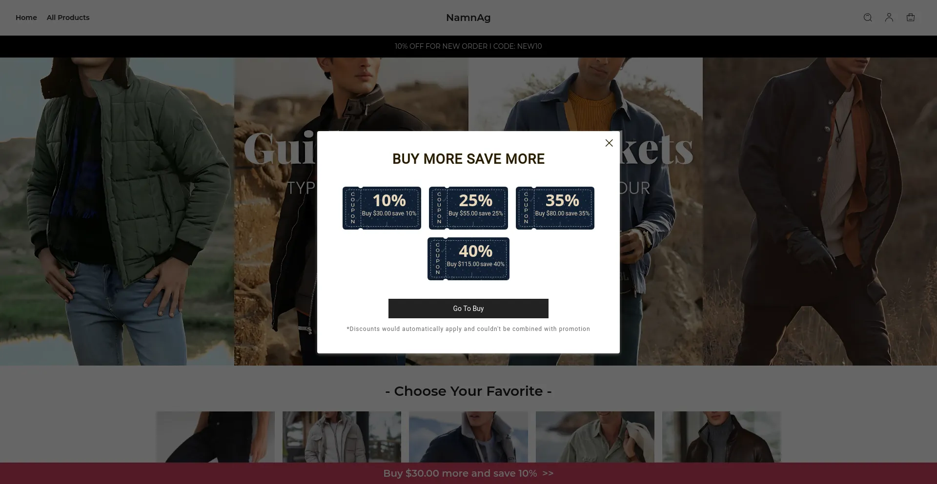 Website screenshot of Mamnag.com