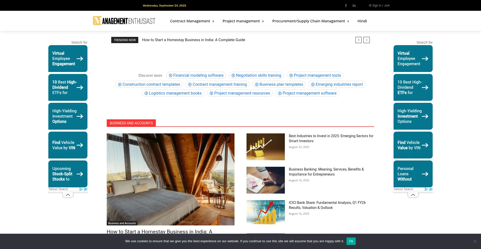 Managemententhusiast.com Screenshot